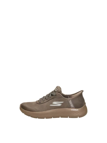 Sneakersy Skechers skórzane brązowe