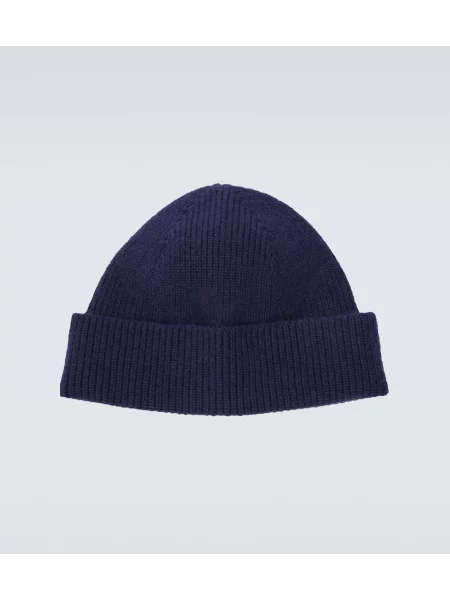 Kapa Zegna iz kašmirja modra