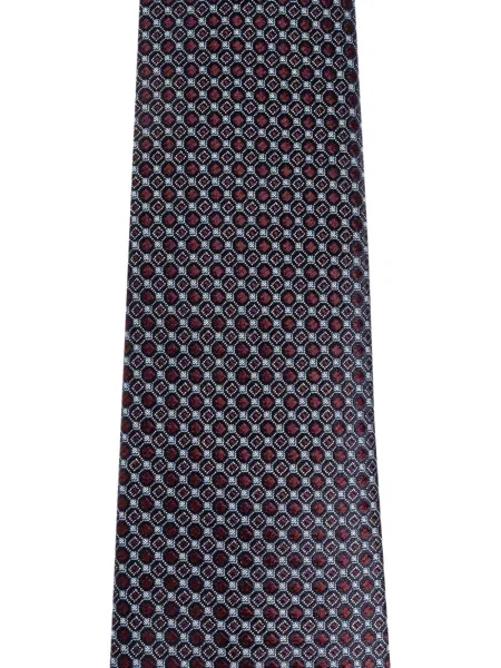 Cravată Giorgio Armani cu imagine cu imprimeu geometric albastru