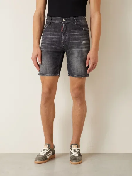 Džínové Šortky tmavě šedá