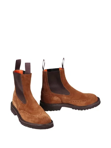 Botine chelsea Tricker's din piele de căprioară maro