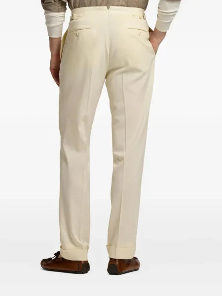 Pantaloni Ralph Lauren Purple Label de lână violet