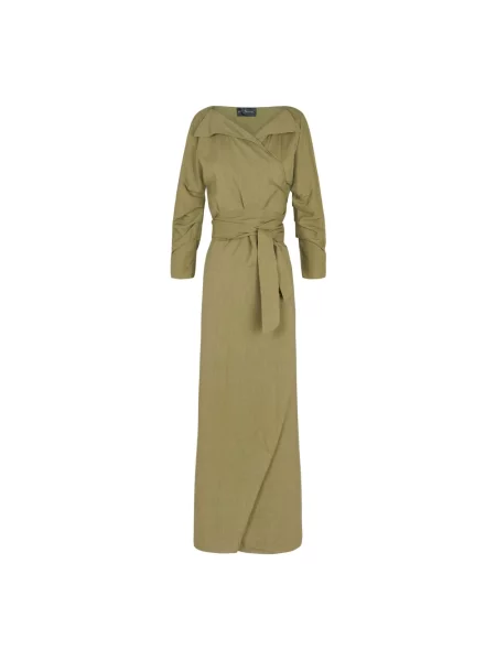 Lniana sukienka Cortana zielona