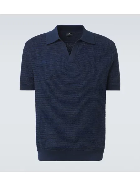 Tricou polo Etro albastru