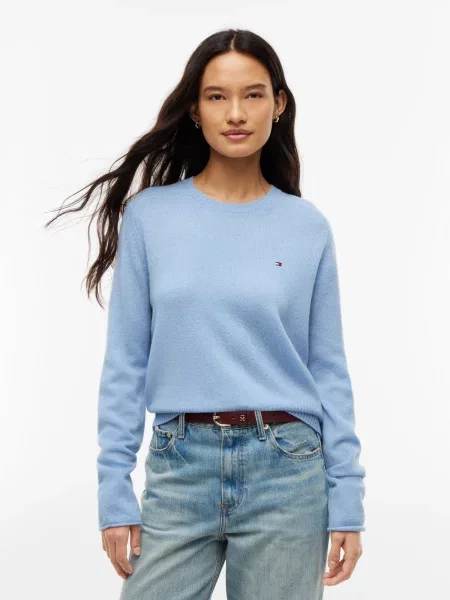 Tommy Hilfiger Sweter blau niebieski