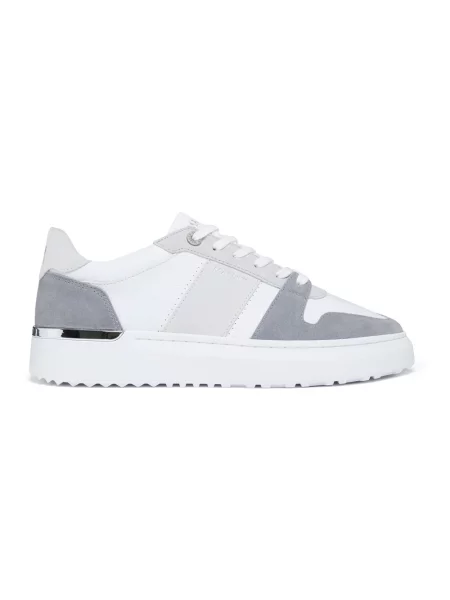 Sneakersy Mallet London zamszowe białe