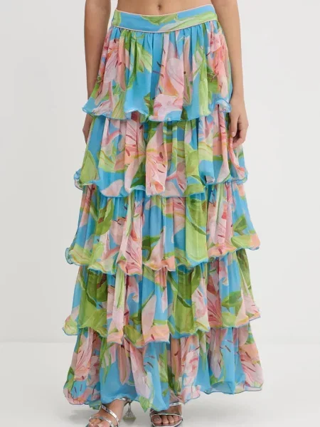 Farm Rio fustă maxi evazați albastru