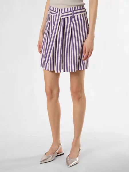 IPURI Szorty z zawartością lnu Kobiety len biały|lila w 34 białe