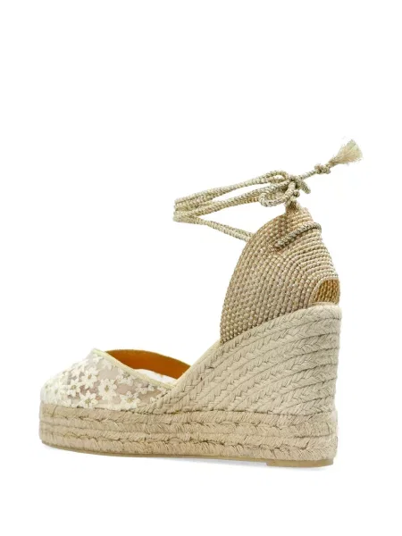 Virágos csipkés espadrilles Castaner
