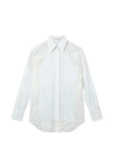 Cămașă Stella Mccartney din dantelă alb