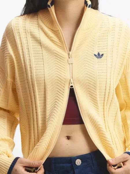 Geacă Adidas alergare galben