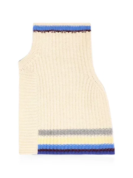 Fular Dries Van Noten de lână cu guler-șal
