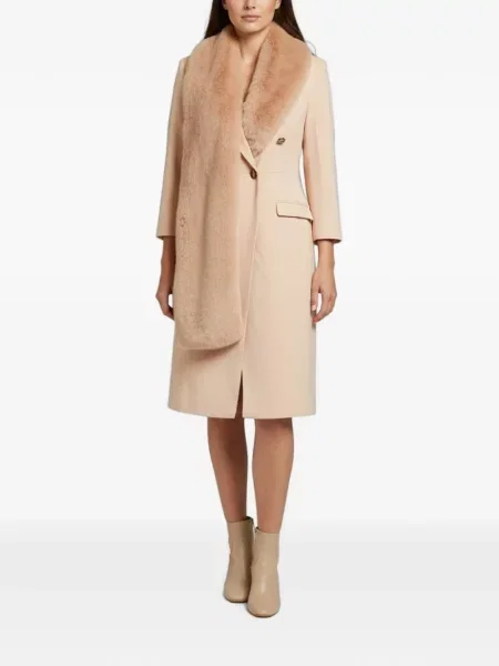 Gulerat rochie midi Elisabetta Franchi cu blană