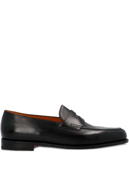 Pantofi loafer John Lobb din piele negru
