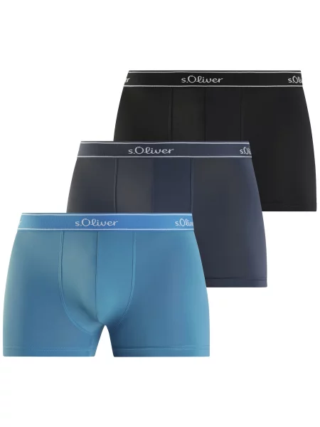 S.Oliver Boxeri albastru / bleumarin / negru alb