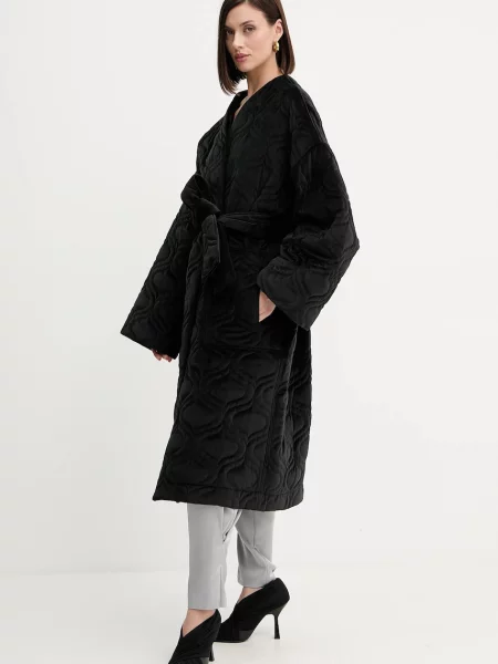 Charo Ruiz Ibiza kurtka welurowa przejściowa oversize czarny