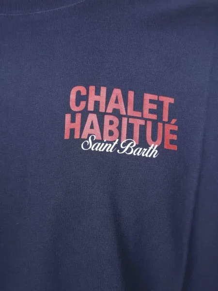 Tricou Mc2 Saint Barth cu imagine albastru