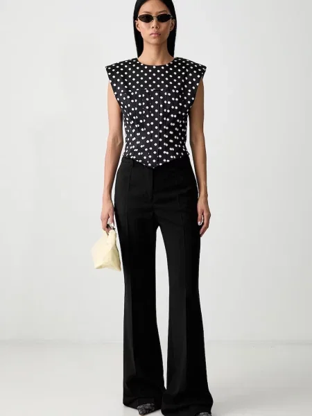 GANNI bluză pentru femei polka dot