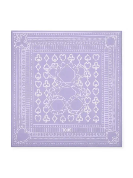 Pamuča marama Tous All In za žene s uzorkom ljubičasta