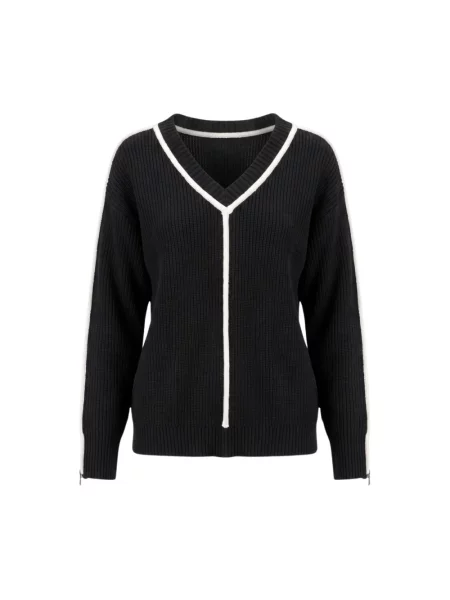 Sweter Patrizia Pepe wełniany czarny