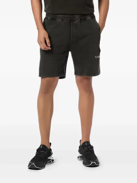 Pantaloni scurți Plein Sport cu imagine negru