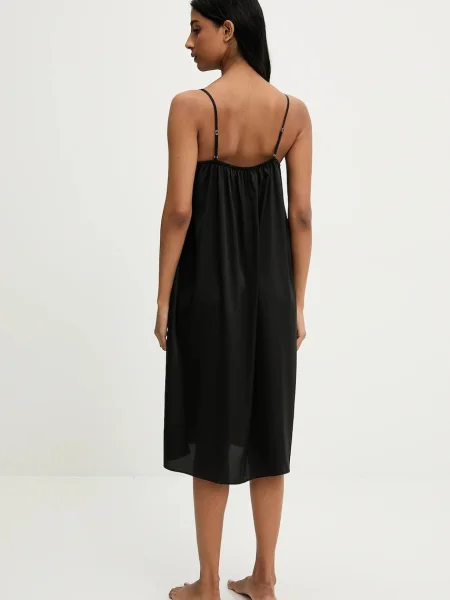 Нощница Answear Lab дамска от дантела черно