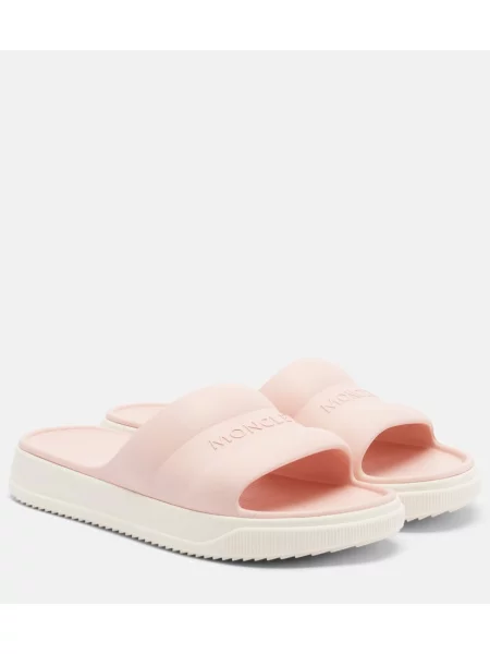 Klapki Moncler różowe