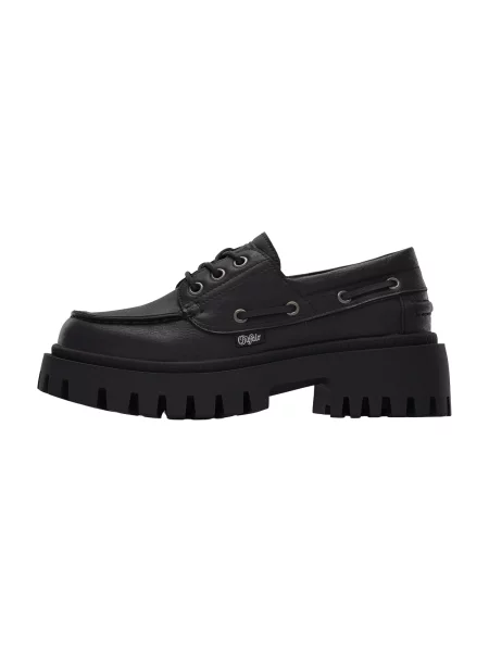 BUFFALO Mokasíny černá