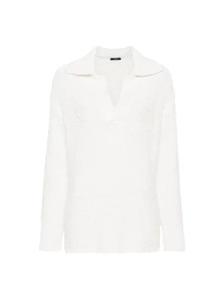 Dzianinowe polo Joseph białe