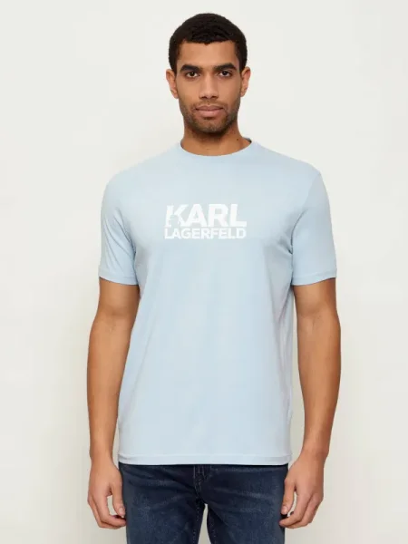 KARL LAGERFELD Tricou celest albastru