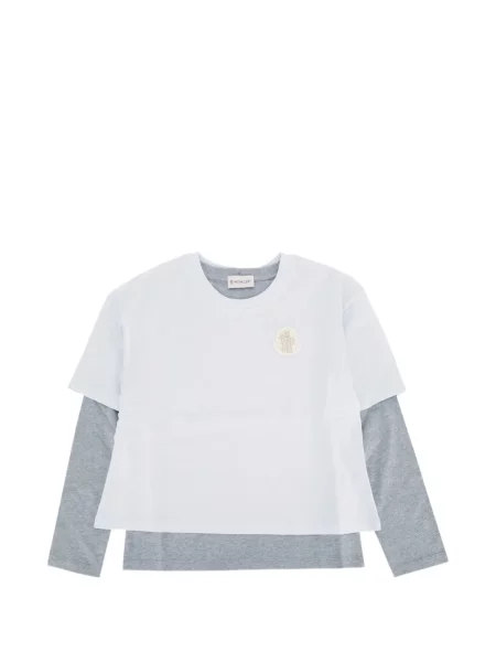 Koszulka dziecięca Moncler Enfant biała
