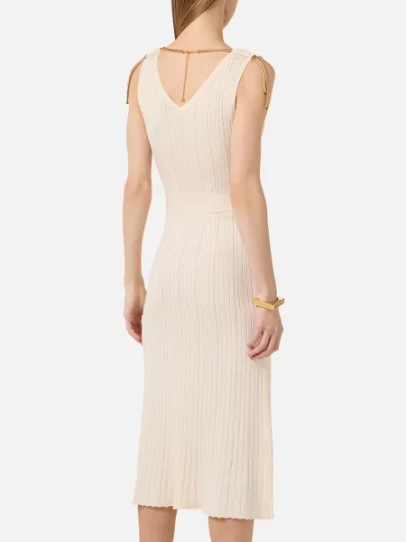 Платье Elisabetta Franchi бежевое