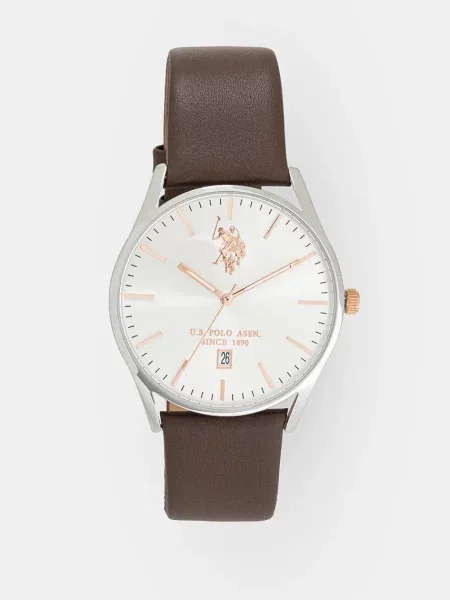 Hodinky U.S. Polo Assn. COLIN hnědá