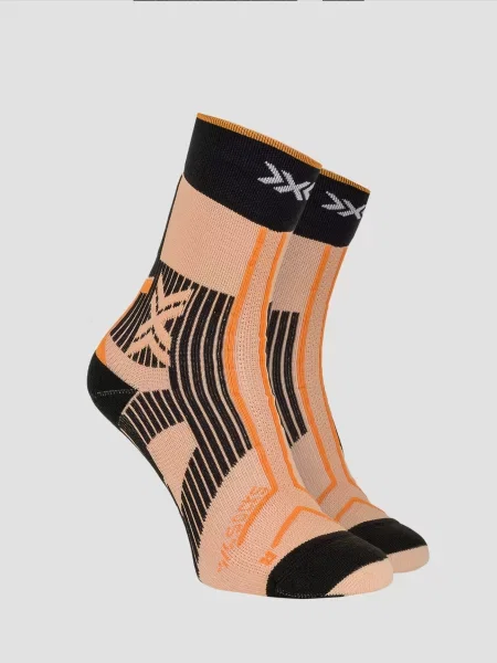 Skarpety Trailowe X-socks Trailrun Terraskin Expert Crew Pomarańczowo-czarne czarne