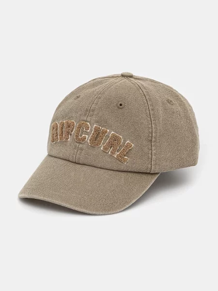Дънкова шапка с козирка Rip Curl с апликация зелено