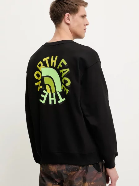 The North Face bluza Nuptse Oversized gładka czarny
