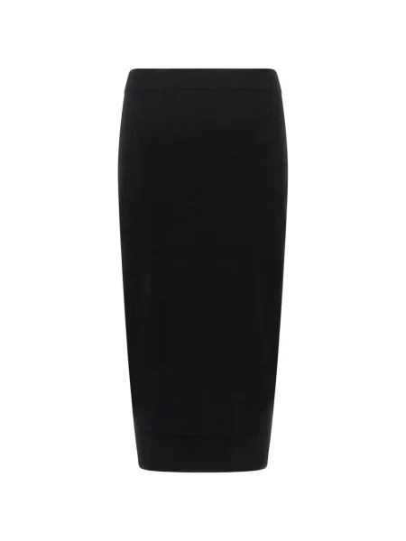 Fustă midi Max Mara tricotate negru