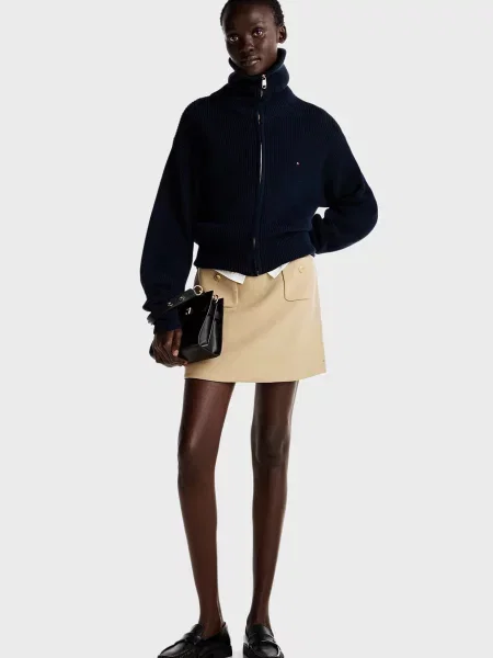 Спідниця міні Tommy Hilfiger бежева
