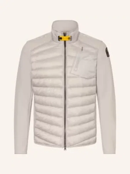 Parajumpers Peřová Bunda Jayden Z Kombinace Materiálů světle šedá