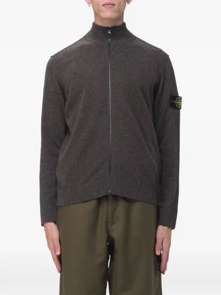 Kardigan Stone Island z kamieniami brązowy