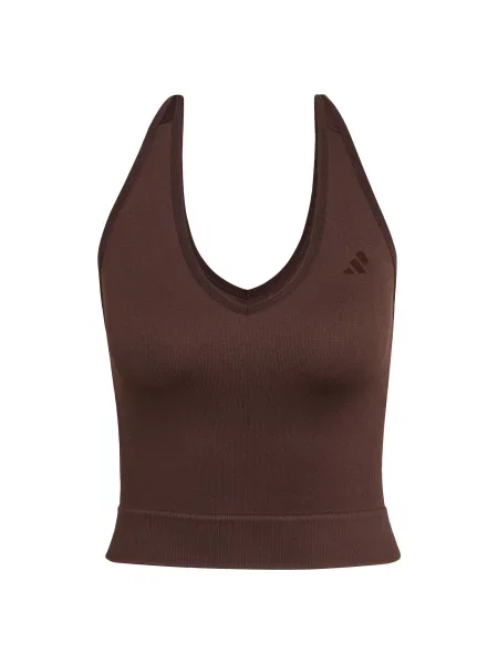 ADIDAS PERFORMANCE Sportski top Essentials kestenjasto smeđa