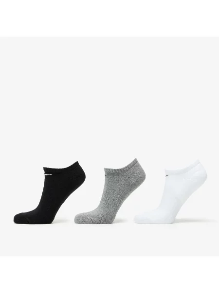 Ponožky Nike U NK Everyday Cush NS 3 Pack Black/ Melange Grey/ White S bílé