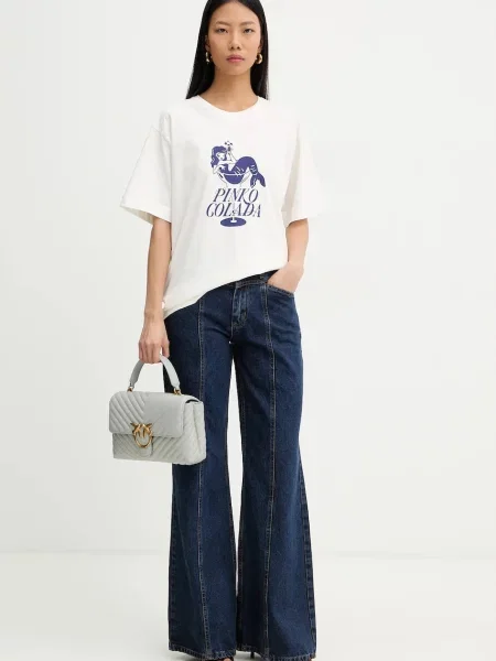 Pinko tricou din bej
