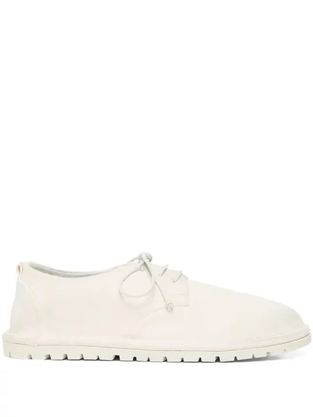 Обувки в стил дерби Marsell с връзки с дантела бяло
