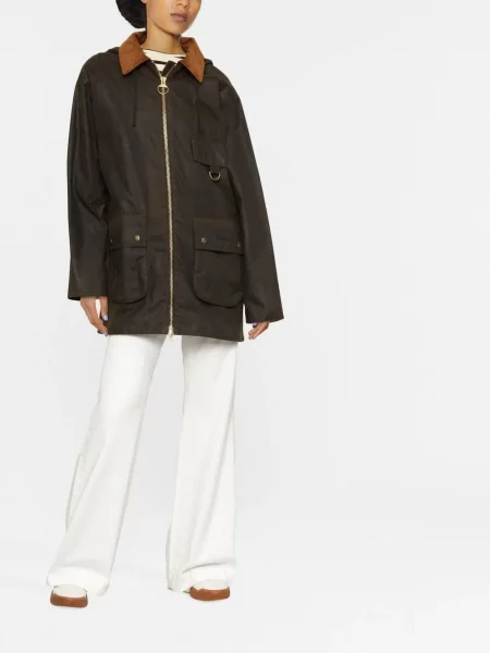 Vaškuotas striukė Barbour ruda