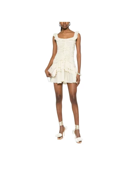 Sukienka Siedres garniturowa beżowa