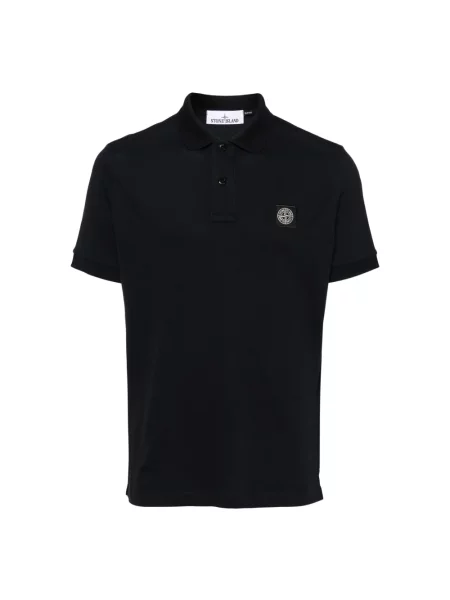 Koszulka polo Stone Island z kamieniami niebieska
