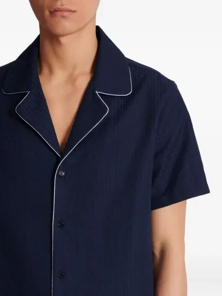 Cămașă Balmain scurtă albastru