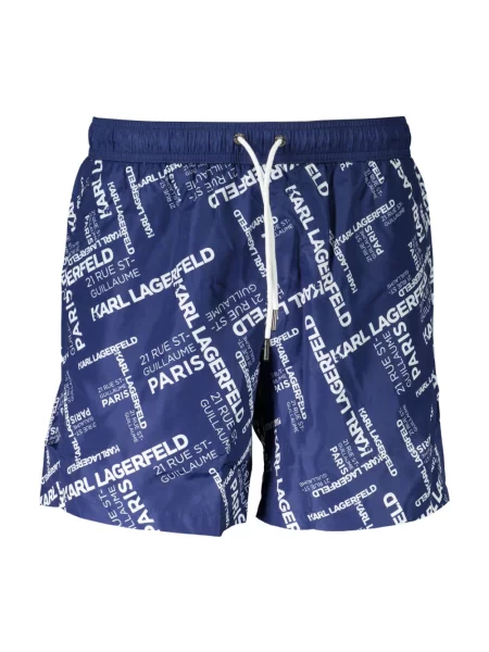 Kąpielówki Karl Lagerfeld Beachwear niebieskie