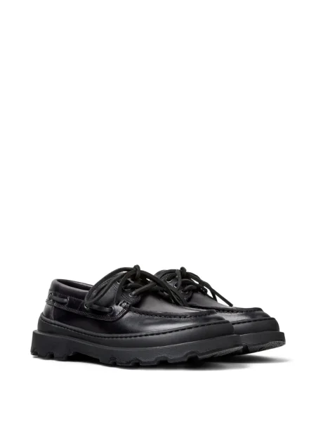 Pantofi loafer Camper cu șireturi din piele negru